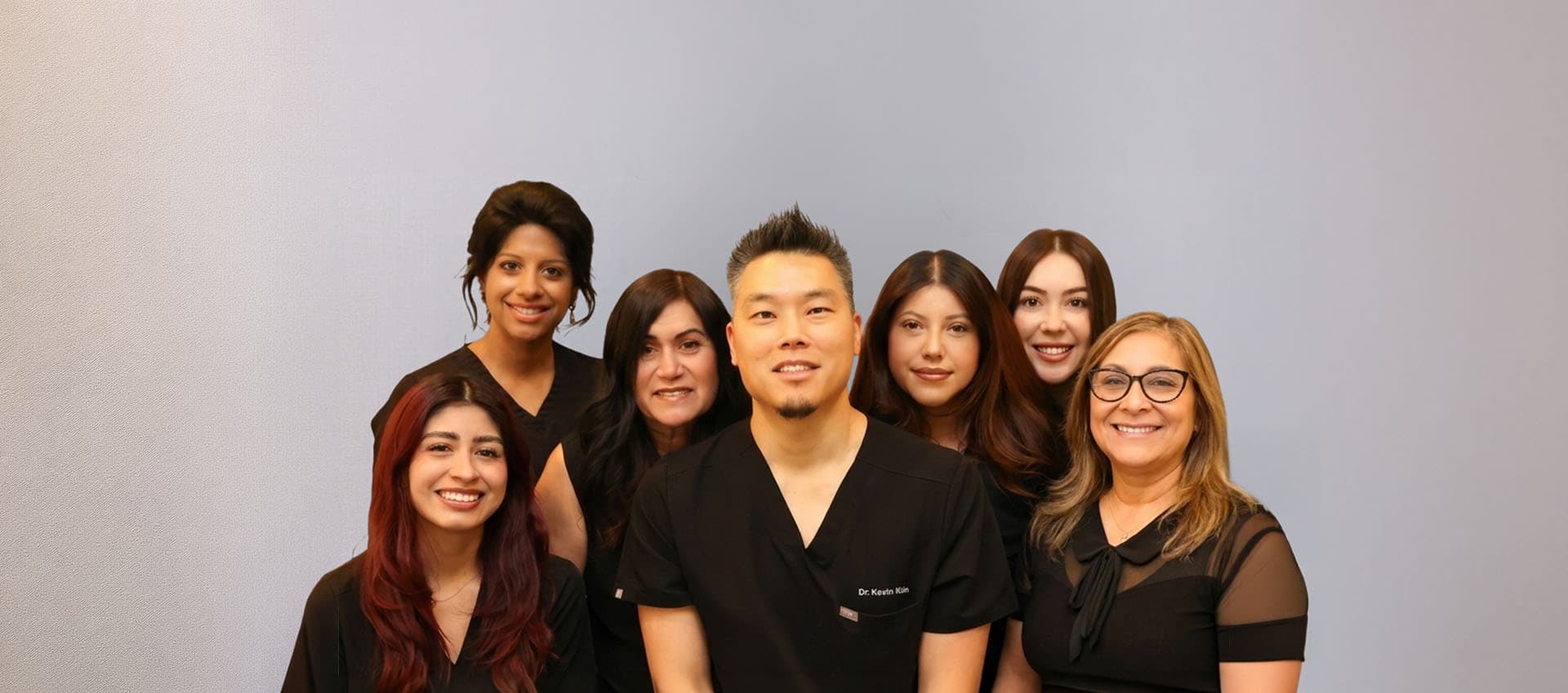 Dr. Kevin Y. Kim with the Hidden Valley Dental Group care team